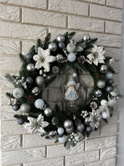 Різдвяні віночки, новорічний декор вінок