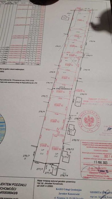 Działka budowlana Chrośla 1018 m2, gm. Dębe Wielkie ,Miejscowy P.Z.P.