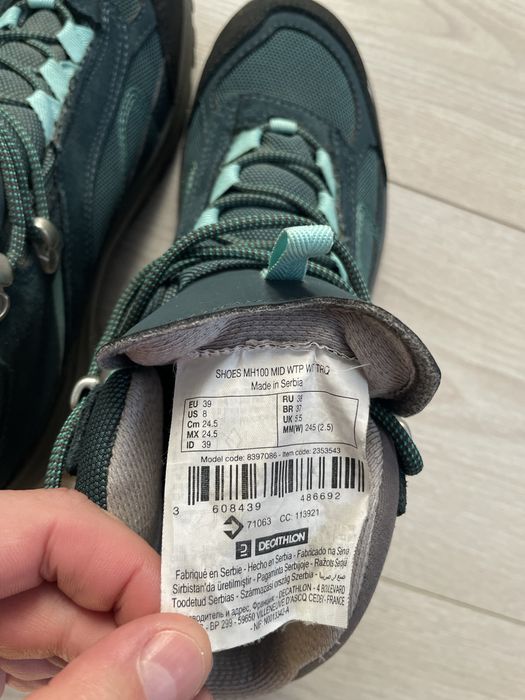 тактичні трекінгові черевики Quechua Waterproof Lowa 39 р 24,5 см