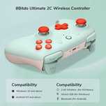 Pad kontroler 8Bitdo Ultimate 2C Bluetooth Hall Android PC turbo MINT