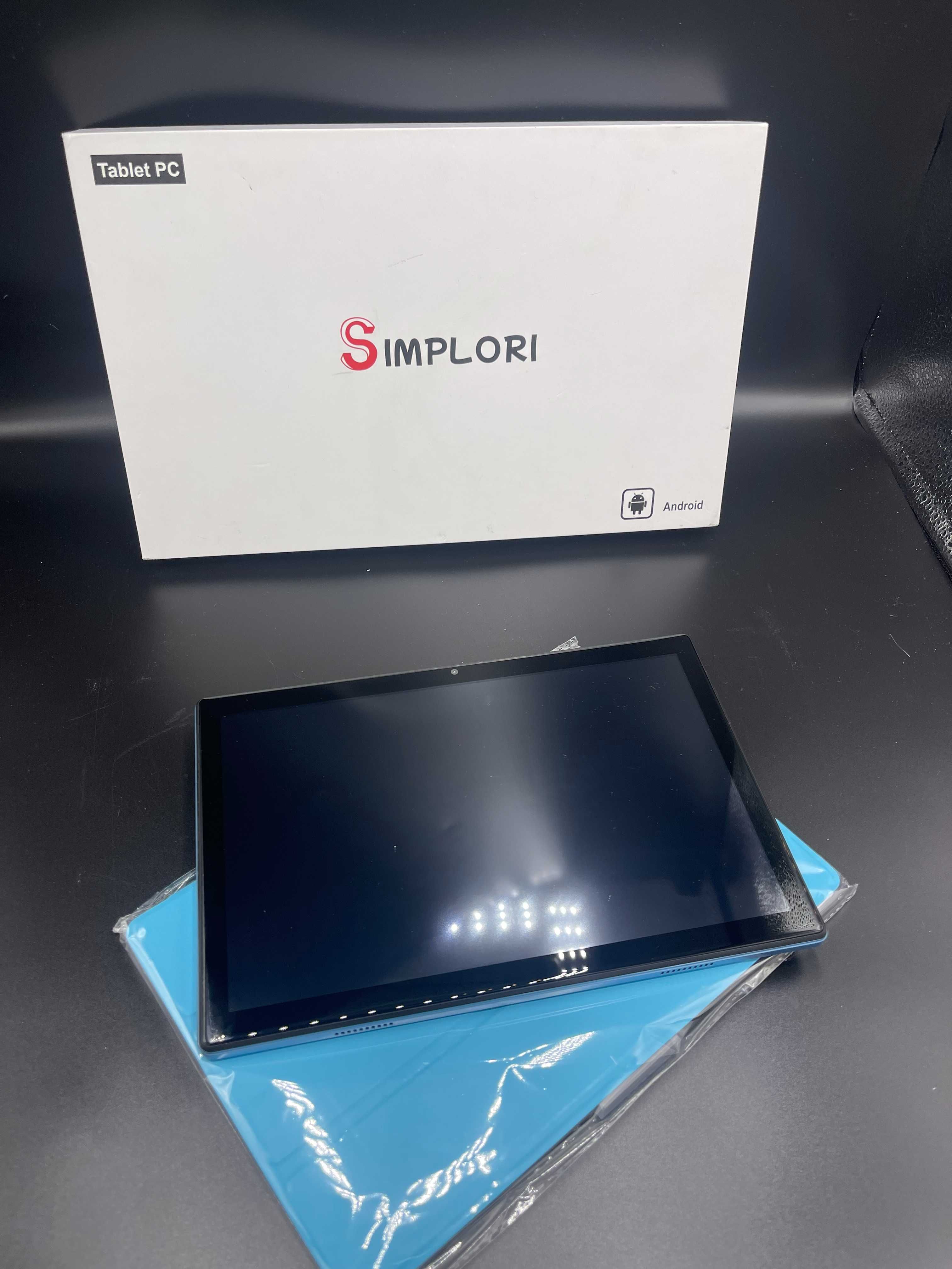 Nowy Tablet SimploriI K18 niebieski plus etui