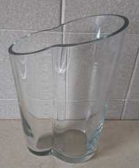 szklany wazon gruby ciężki transparentny