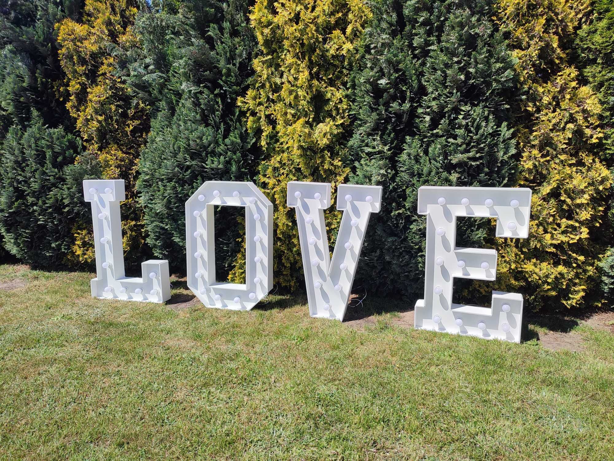 Wynajem Napisu LOVE świecący LED XXL na wesela,imprezy okolicznościowe