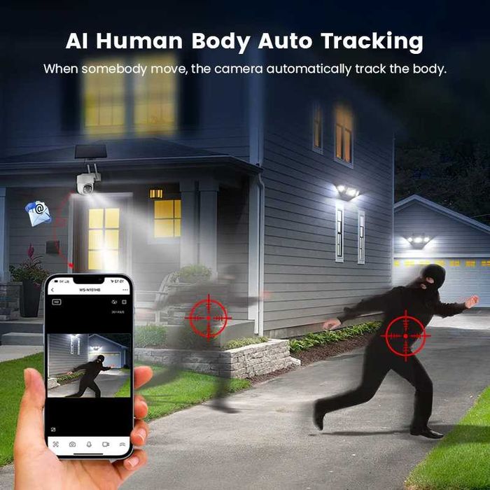 Alarme Tuya sem Fios GSM/WiFi + Câmara Segurança Solar 4G PT (NOVO)