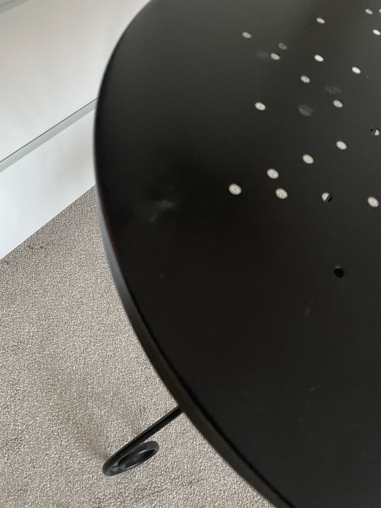Ikea stolik stoliczek czarny metal