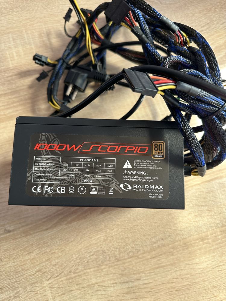 Блок живлення RAIDMAX Scorpio 80 Plus Bronze RX-1000AP-S