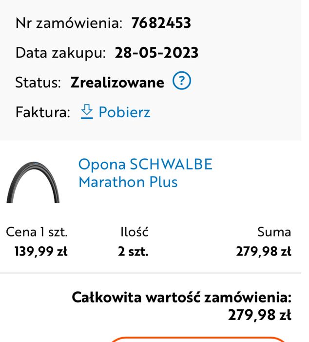 Komplet opon Schwalbe Marathon Plus 700x25c