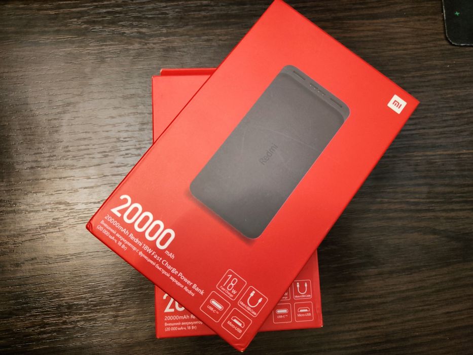 Зовнішній акумулятор Xiaomi Redmi Power Bank 20000 mAh