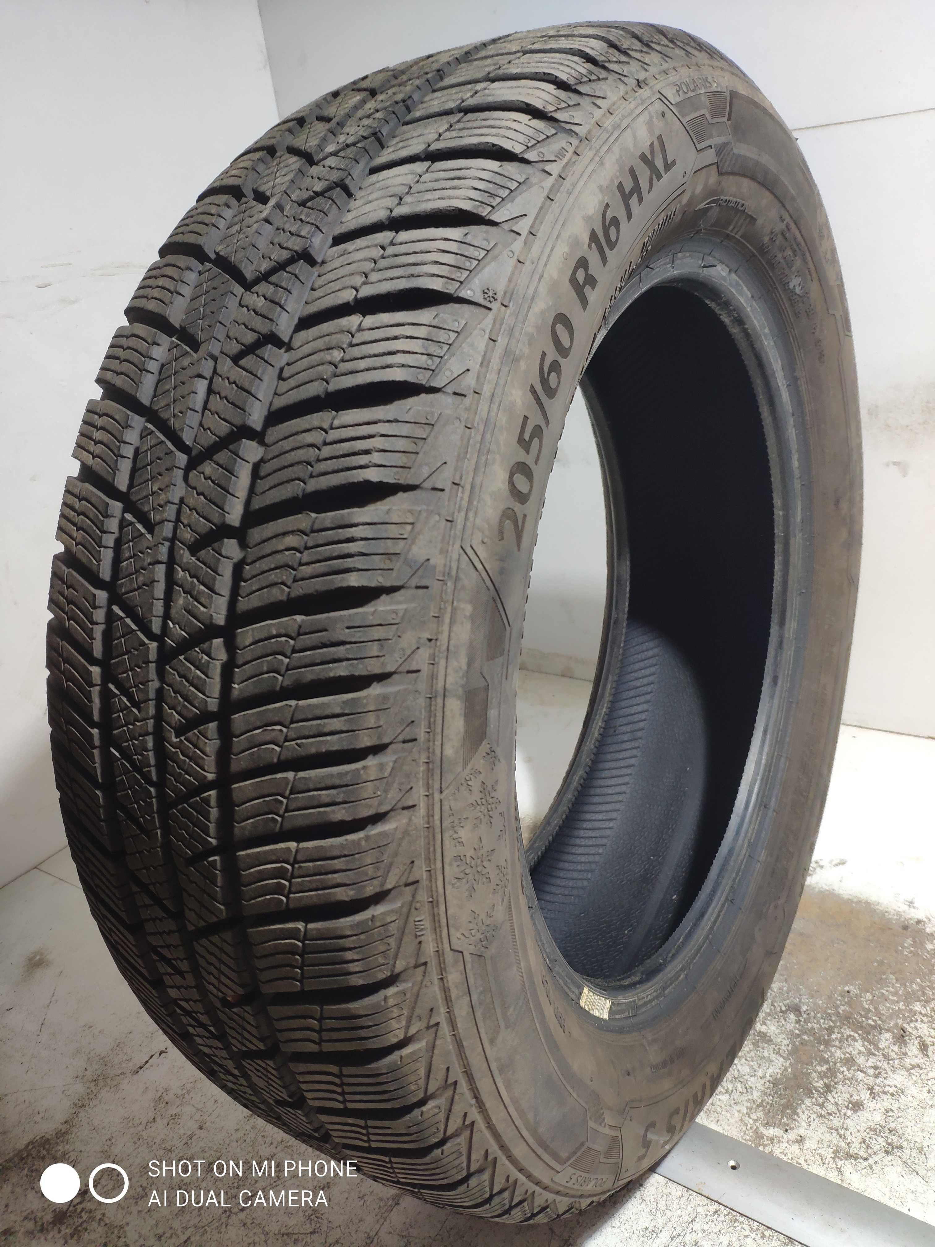 Opona Opony 205/60R16 BARUM POLARIS 5 zimowa 1szt poj zima jak nowa