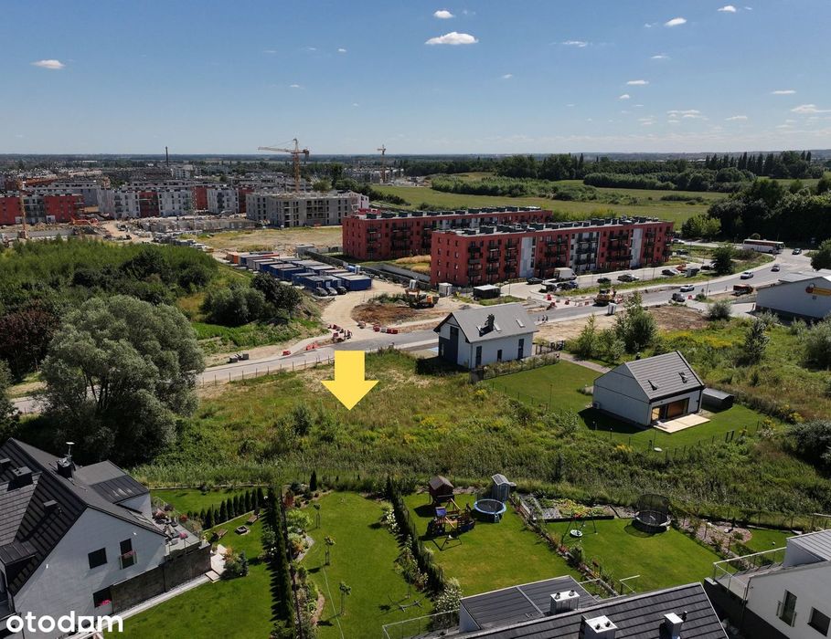 Rotmanka, ul. Zaczarowana, działka inwestycyjna z PnB + projekt