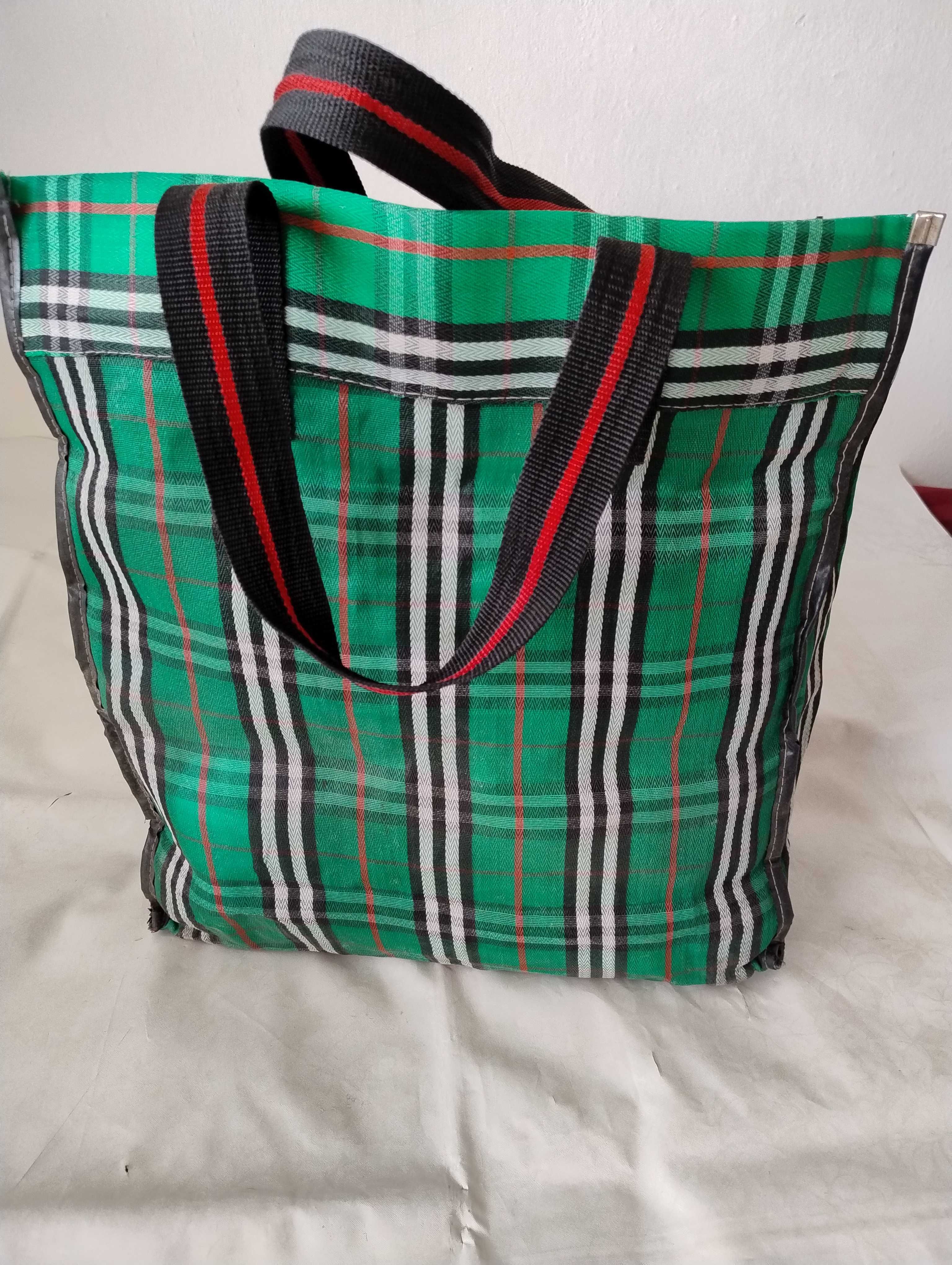 SUPER CENA Duża torba z PRL mocna 44x45x17cm shoperka bagaż na zakupy