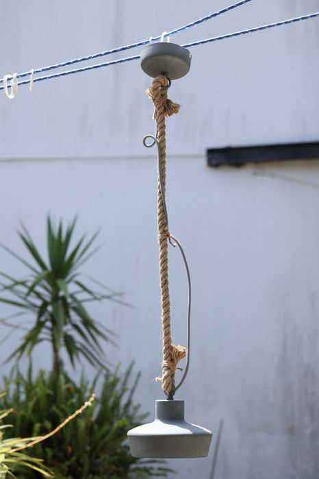 Candeeiro de suspensao em corda