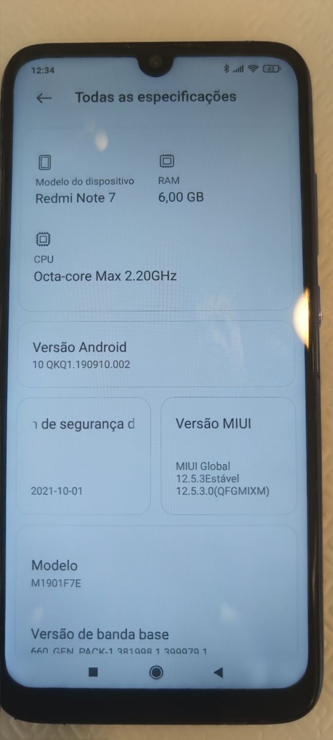 Xiaomi Note 7 4/64gb impecável