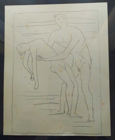 Henry Moore - Mort de Mira - Impressão Litográfica 1952