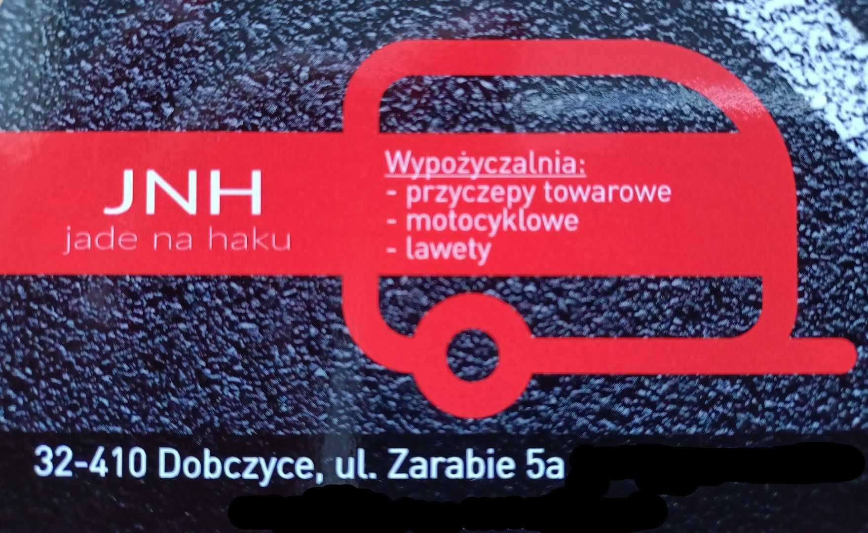 wypożyczenie przyczepy wynajem wypożyczalnia przyczep Dobczyce