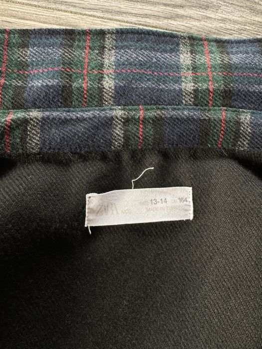 Koszula w kratę z frędzlami Zara 164