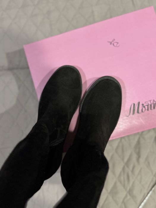 Жіночі чоботи, 38р, натуральна замша