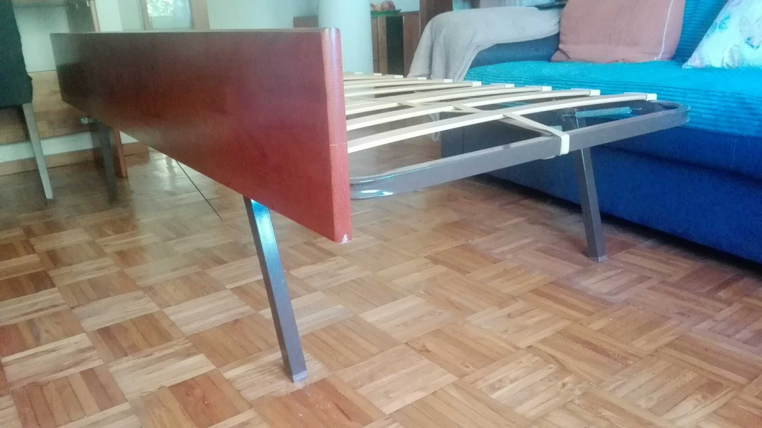 Móveis Cerne: Cama + colchão + Estrado + M. Cabeceira