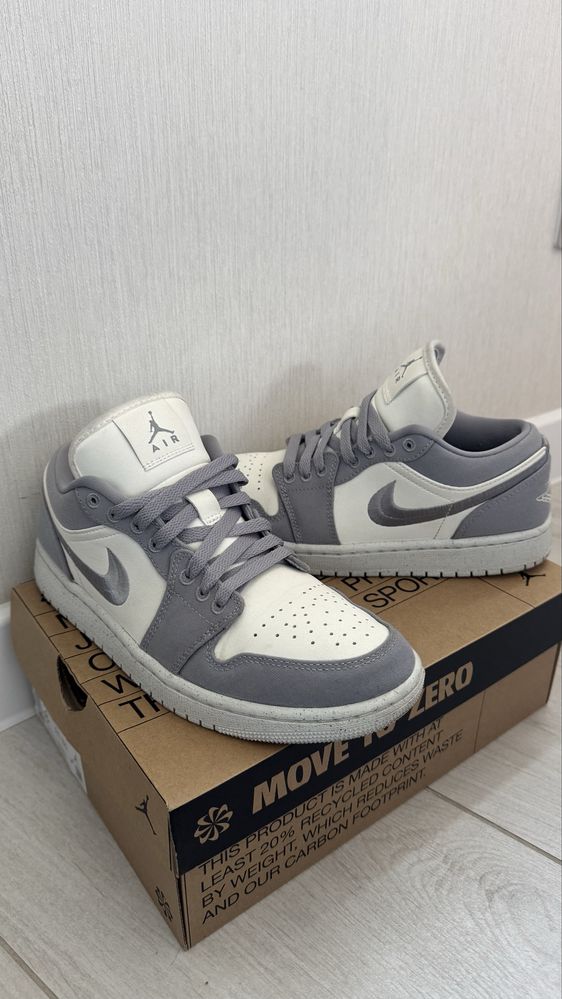 Кросівки Nike Air Jordan 1 Low Light Grey оригінал!