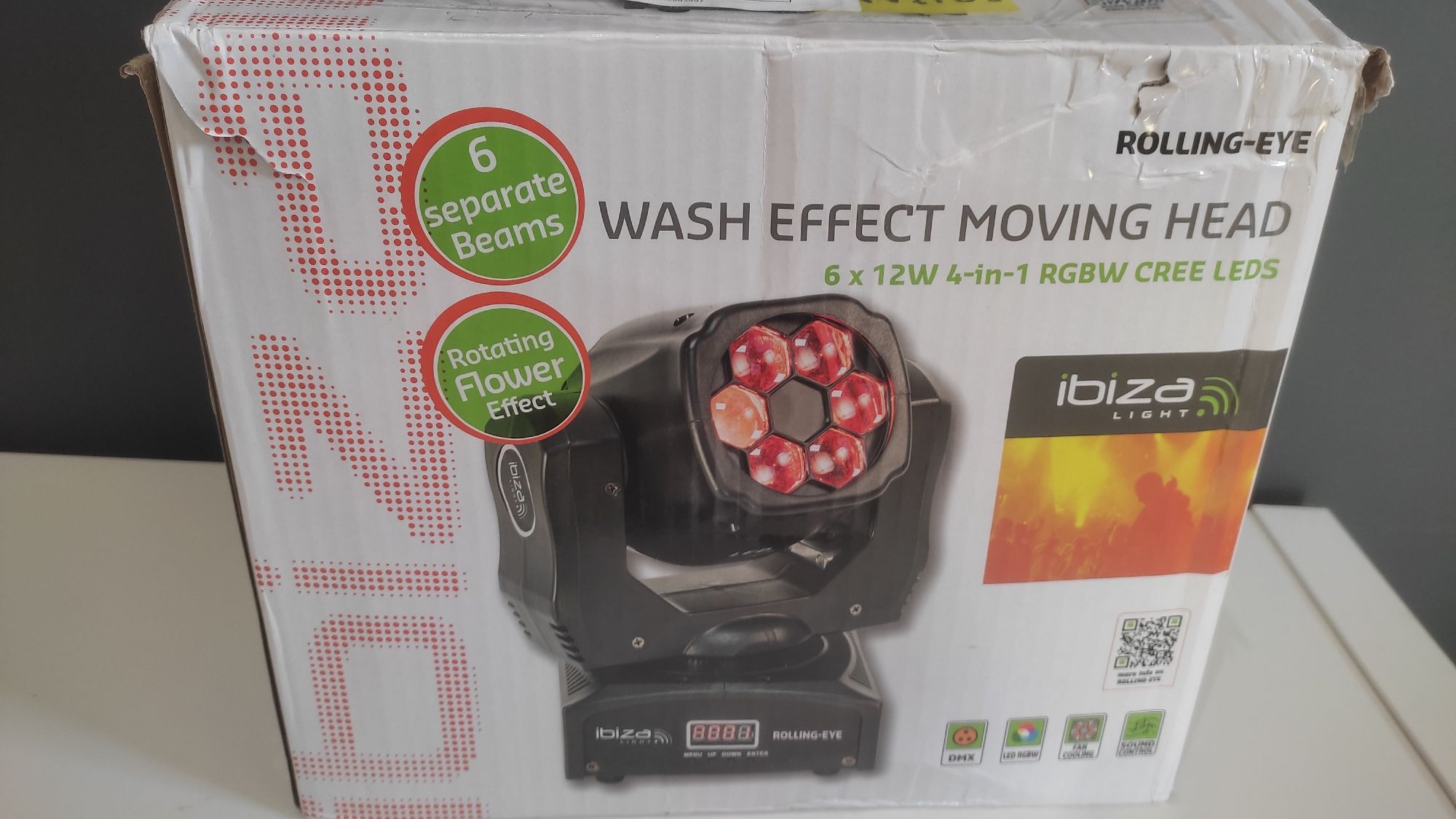 Moving head Ibiza Rolling Eye