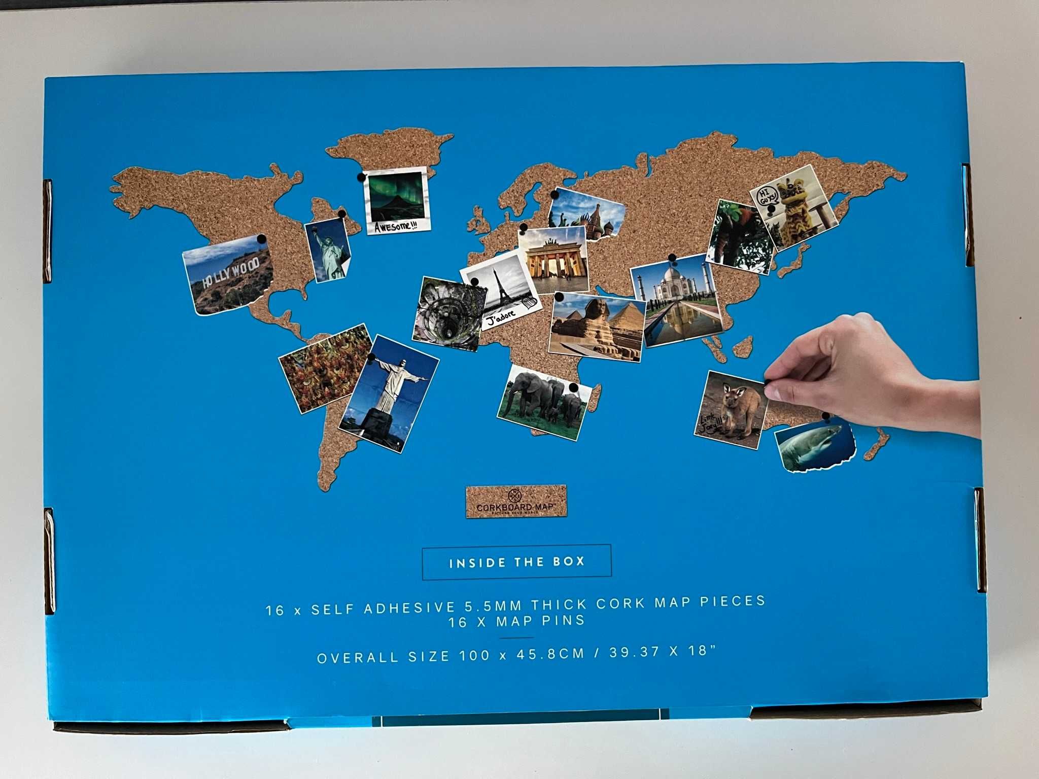 NOWA Korkowa mapa świata, prod. Luckies