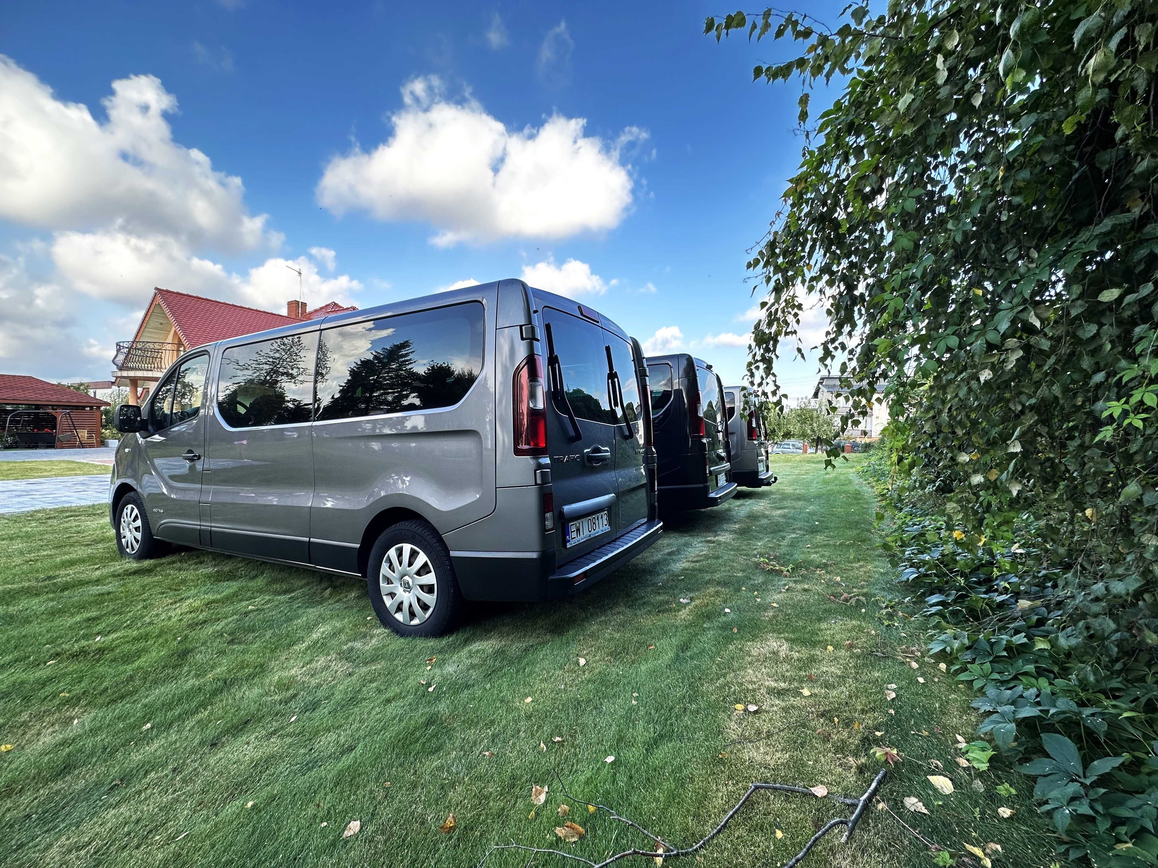 Wynajem busa dostawczego, dostawczaka, autolaweta, 5 7 9 osobowego