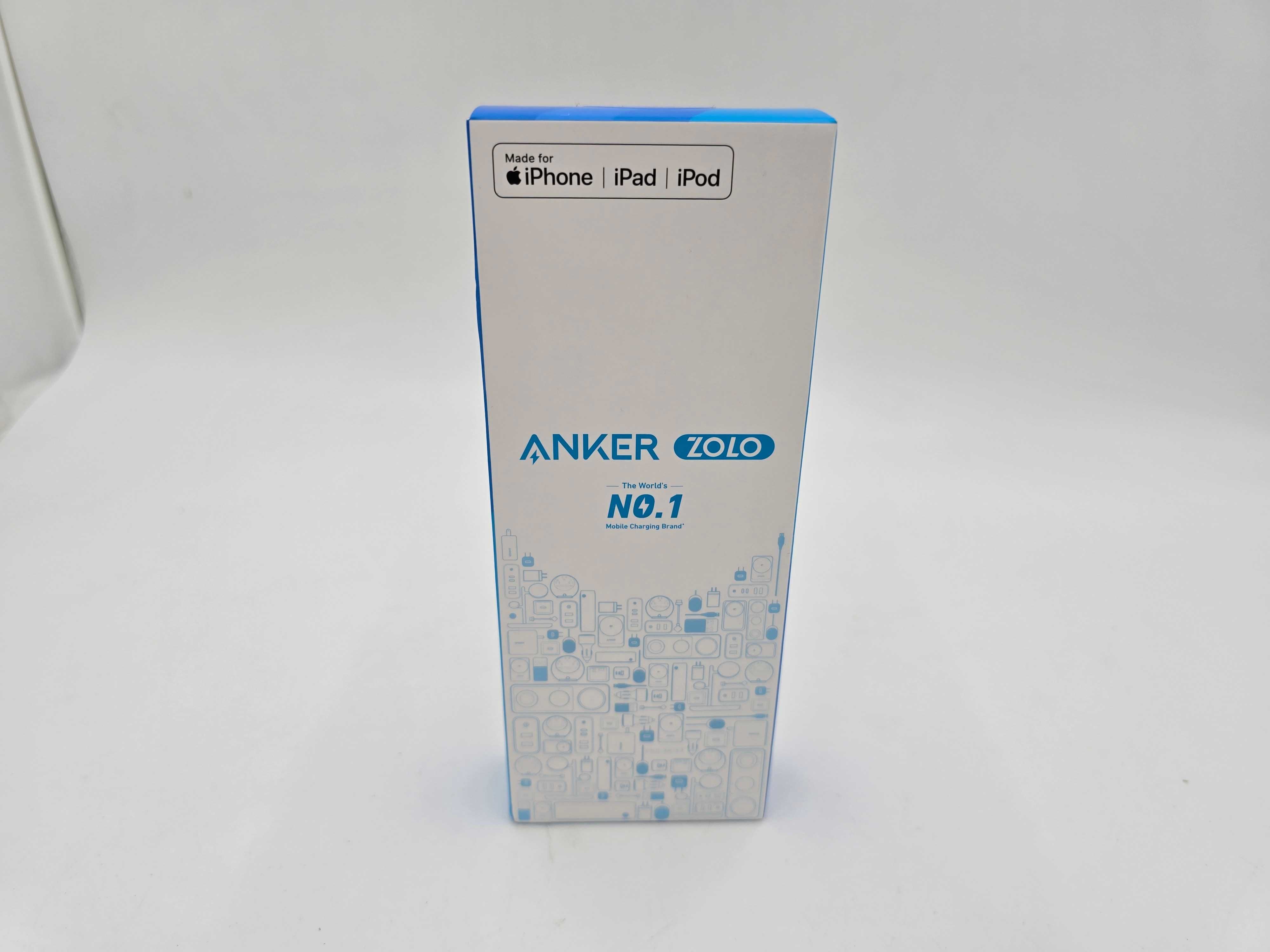 PowerBank Anker Zolo 10000 Mah A1680 30W Z Kablem USB-C I LIGHTNING