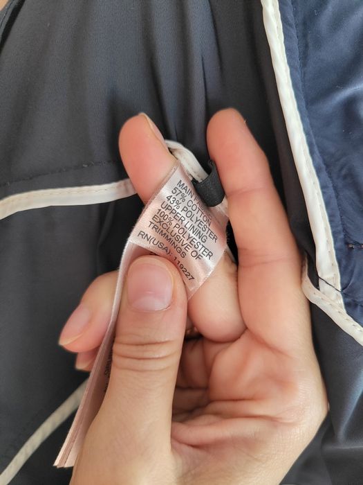 Granatowa elegancka kurtka damska przejściowa Massimo Dutti S