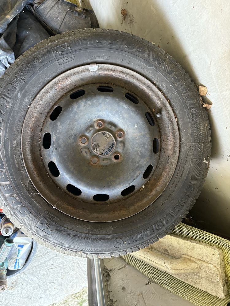 Stalowki na zimowych 4x r15 195/65 91t