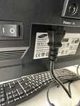 Monitor e teclado