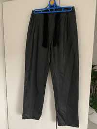 Spodnie skóra skórzane eko Zara 164