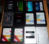 Лот нерабочих HDD и SSD под восстановление (цена за все вместе)