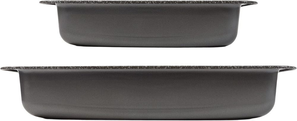 Alluflon Vesuvia Zestaw 2 Blach, 34X25 Cm I 24X18 Cm, Aluminium