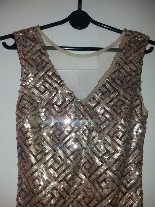 Sukienka brokatowa S