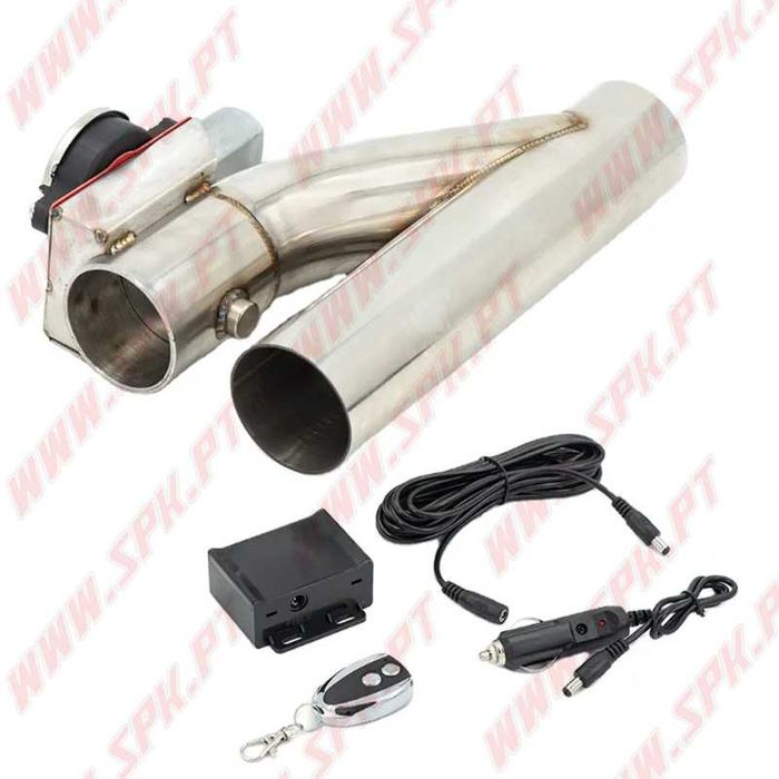 BYPASS DE ESCAPE C/VALVULA ELÉTRICA E COMANDO - 51 /57 / 63 / 70/ 76mm