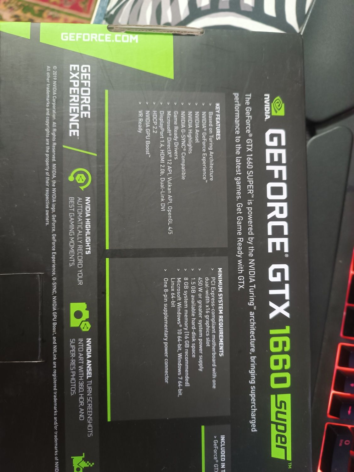 nvidia geforce gtx 1660 super