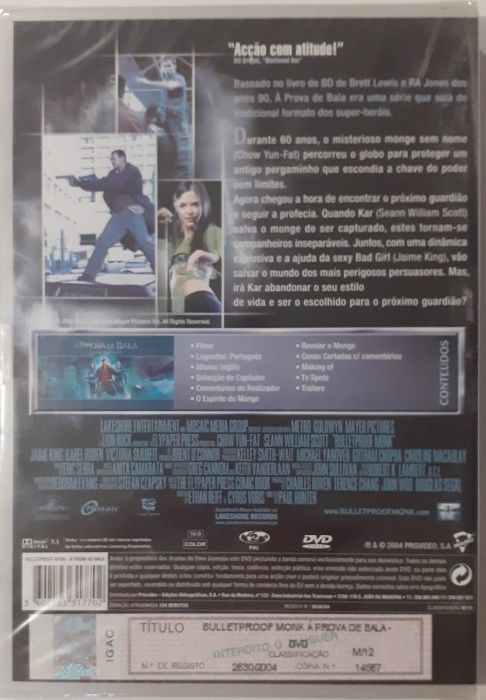 Conjunto 4 filmes DVD - Novos