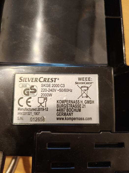 Grill elektryczny silvercrest  panini