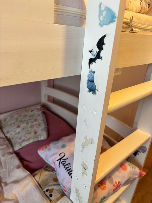 Dziecięce łóżko piętrowe 3 osobowe rozm. 80x160.
