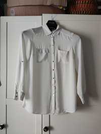 Koszula biała ze srebrnymi guzikami r. 42 - Primark