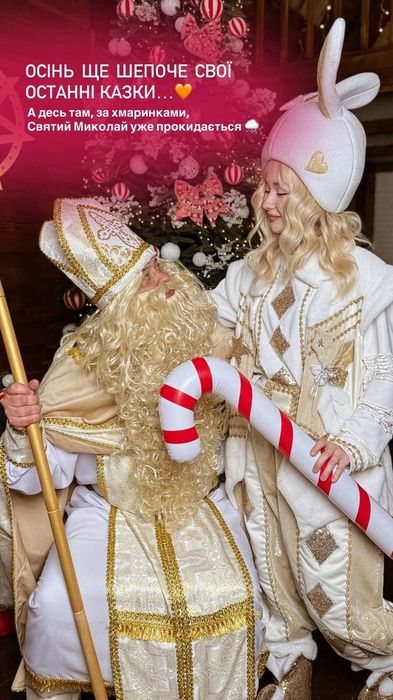 Миколай, Санта, новорічні свята і дні народження.  Аніматори і шоу