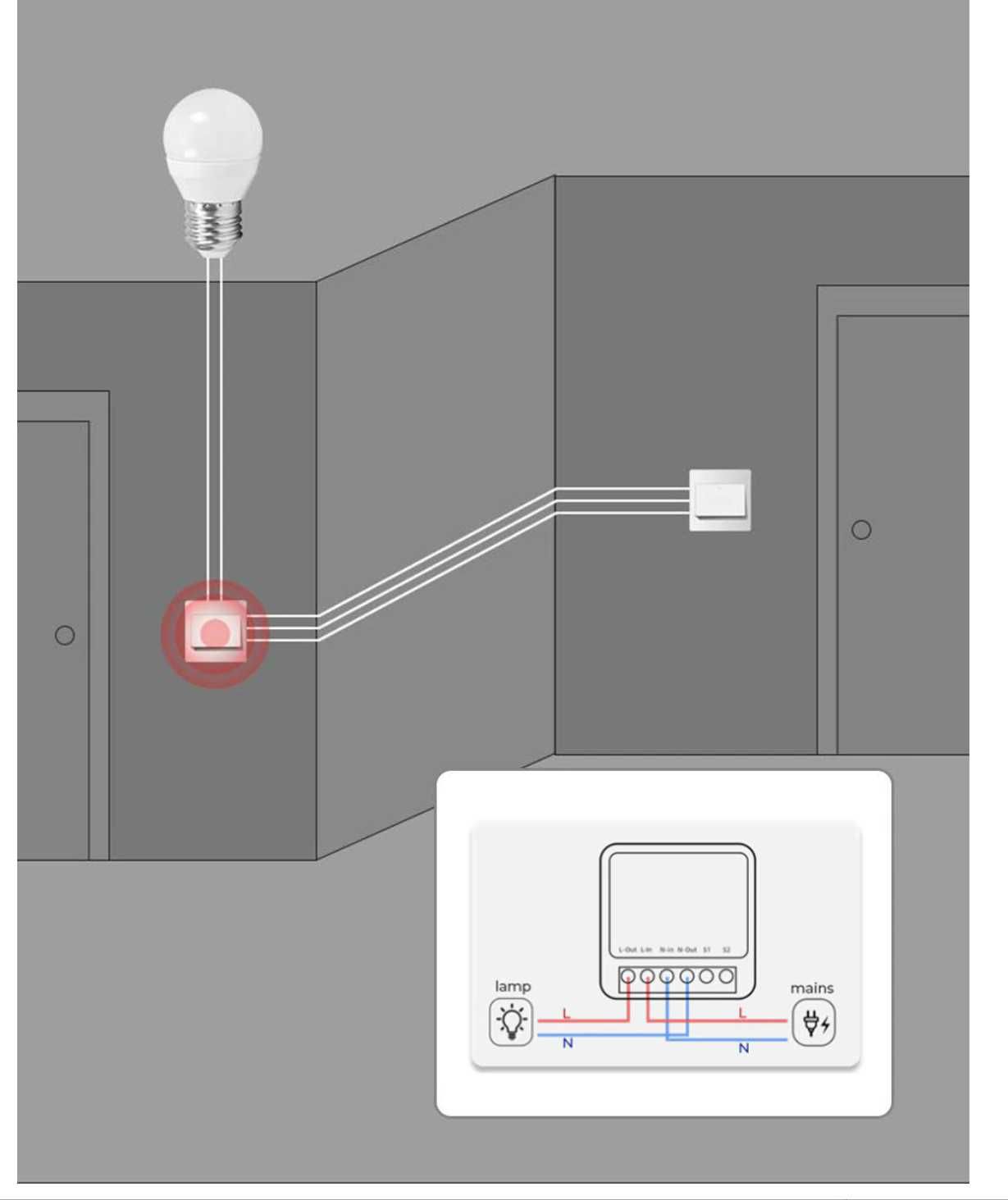 Мини Wifi реле беспроводной выключатель Smart House 16A