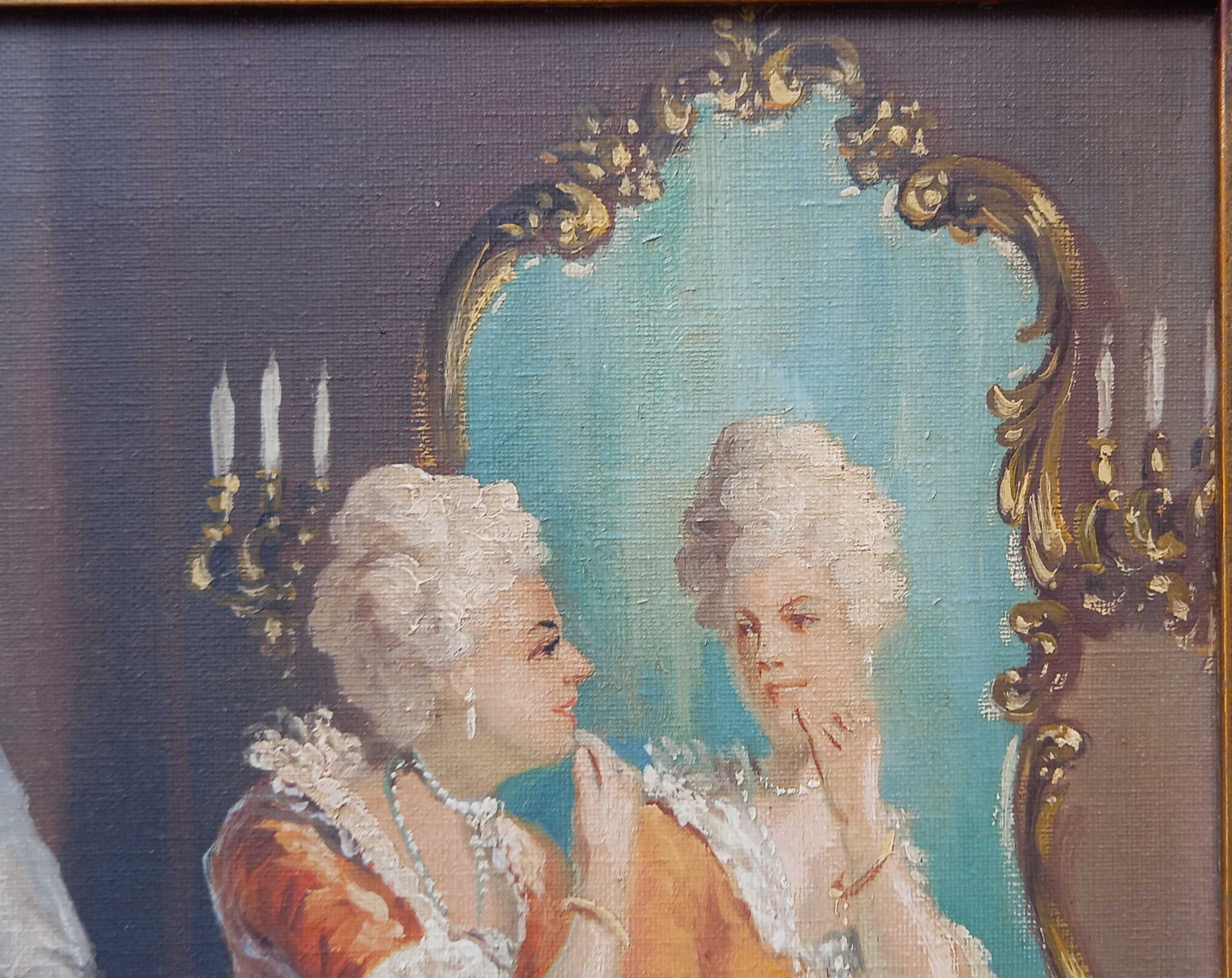 Scenka rodzajowa we wnętrzu, olej/płótno, Emanuel Piola