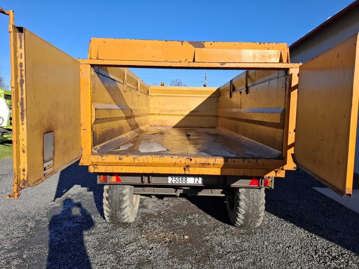 PIĘKNA PRZYCZEPA ROLNICZA skorupowa Brochard 12 ton, czysta i prosta