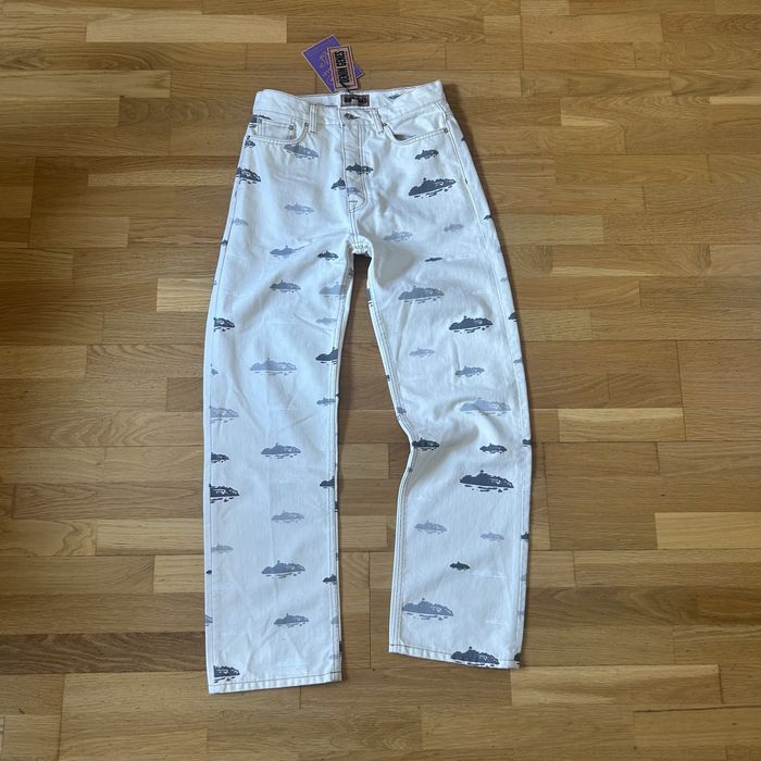 Corteiz Alcatraz Denim Jeans White