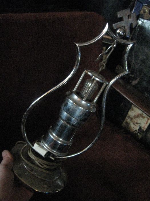 Lampa na łódź jacht nocna Górnicza 2RP PRL stojąca na biurko lampka