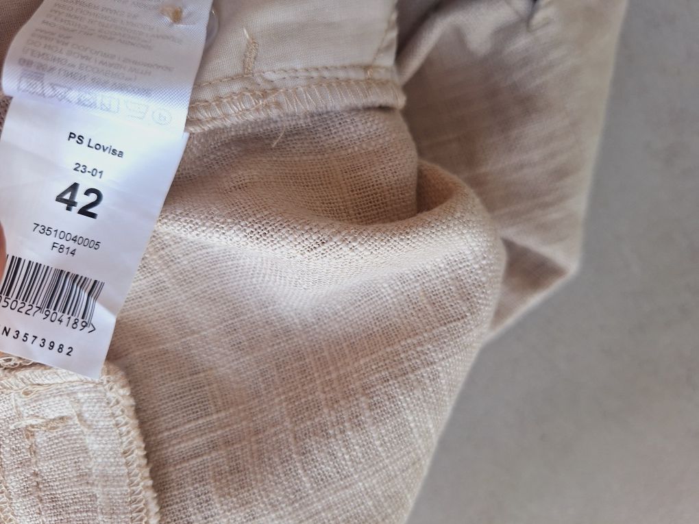 Spodenki eleganckie lniane Bik Bok by Lovisa Barkman len linen boho