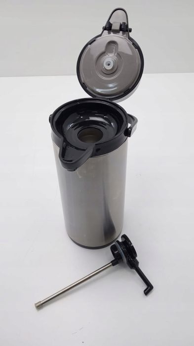 Termos ze stali nierdzewnej Saro z pompką 2,2 litra szklane wnętrze