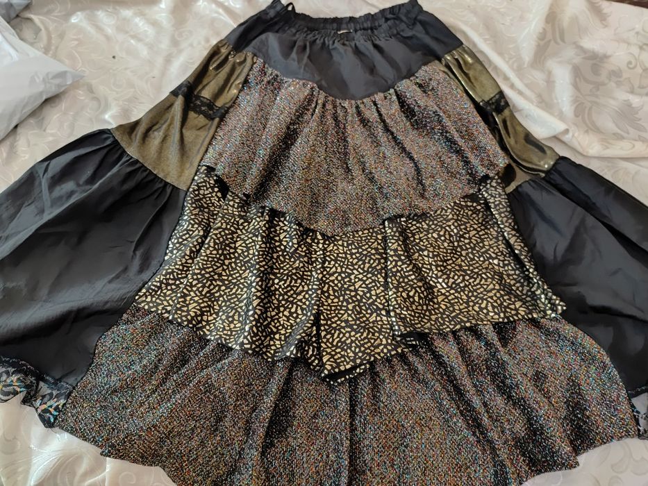 Strój przebranie piękna spódnica dworska wiktoriańska