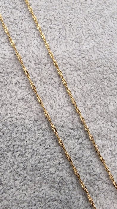 ZŁOTY łańcuszek 14K pr.585 splot singapur 45cm Komis Madej Sosnowiec
